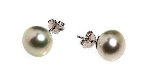 Appraisal: PEARL STUD EARRINGS White gold Elegant stud earrings each of