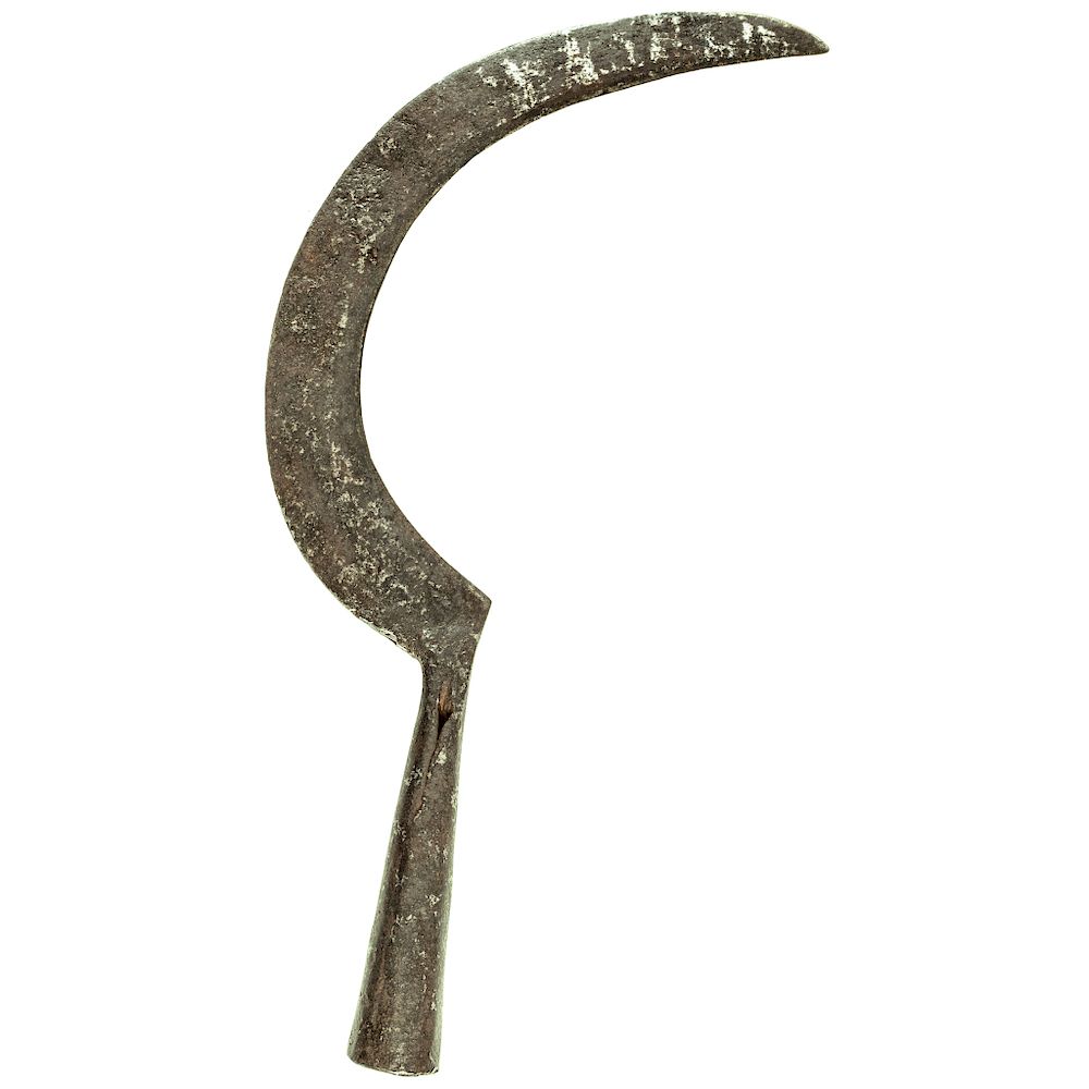 Appraisal: Late th to th Century Crescent Forged Iron Halberd Head