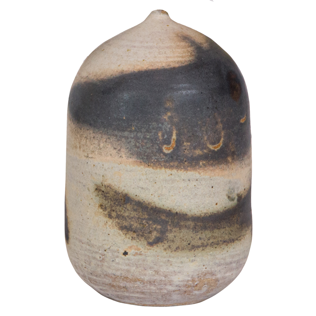 Appraisal: Toshiko Takaezu Closed Form with rattle glazed stoneware h incised