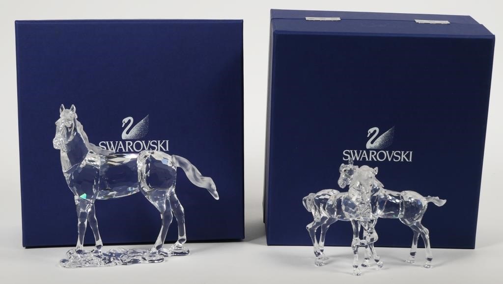 Appraisal: Retired group Swarovski crystal mare and foals part of The