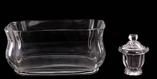 Appraisal: A Baccarat glass centerpiece bowl together with a Baccarat glass