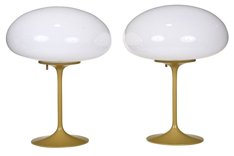 Appraisal: Pair of Vintage Stemlite Mushroom Table Lamps American th century