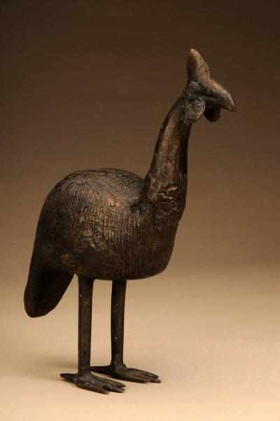 Appraisal: West African Royal Bird Figure Description From Benin Made of