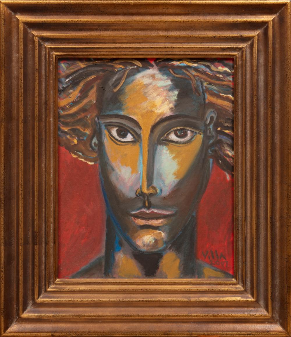 Appraisal: Mario Villa Nicaraguan New Orleans - Long Face with Flowing