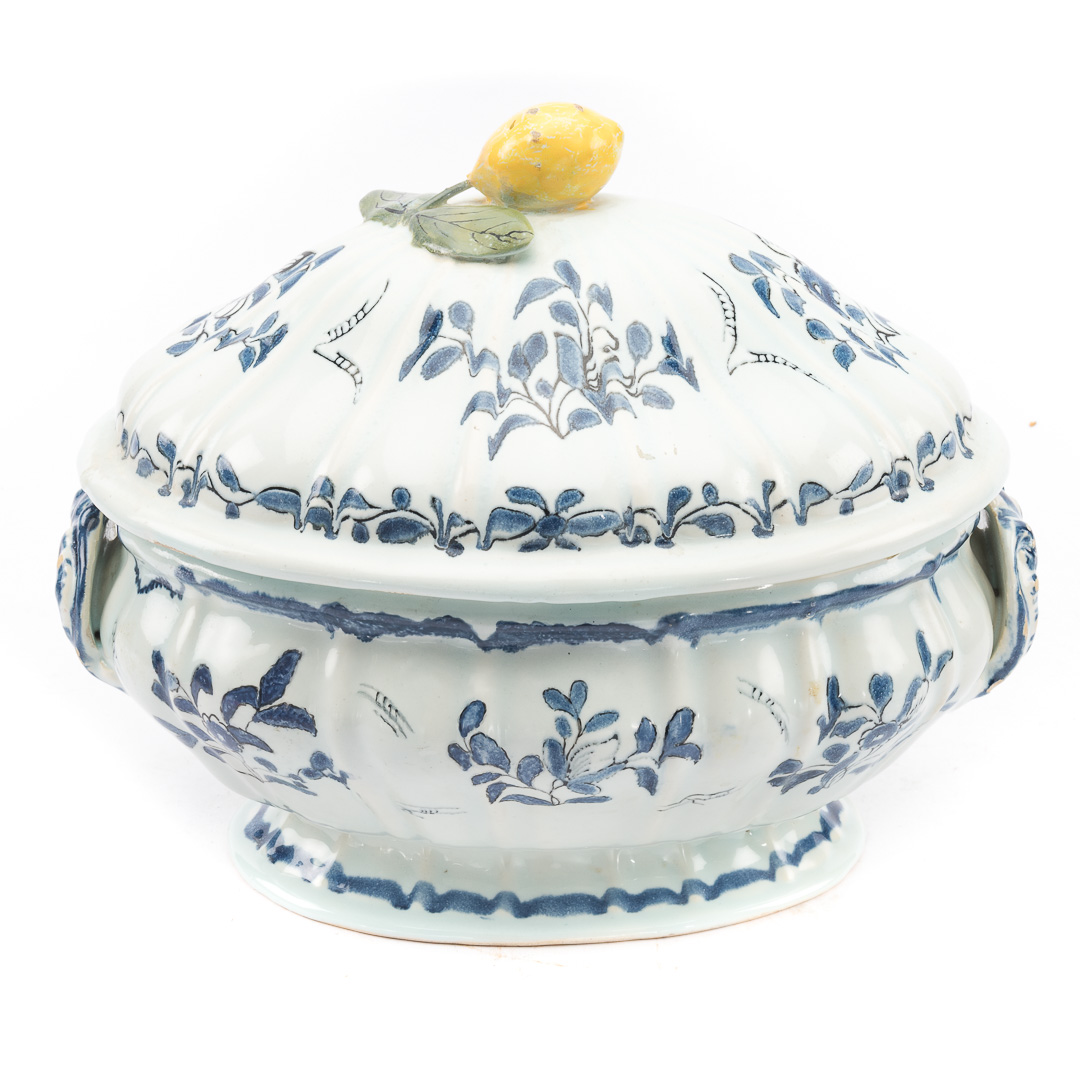 Appraisal: French faience soup tureen first half- th century in the