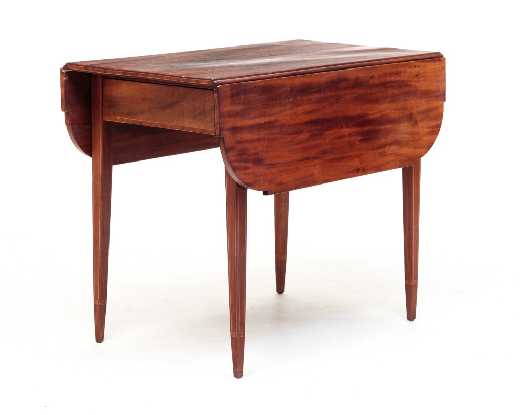 Appraisal: Circa mahogany and pine One board top and leaves with