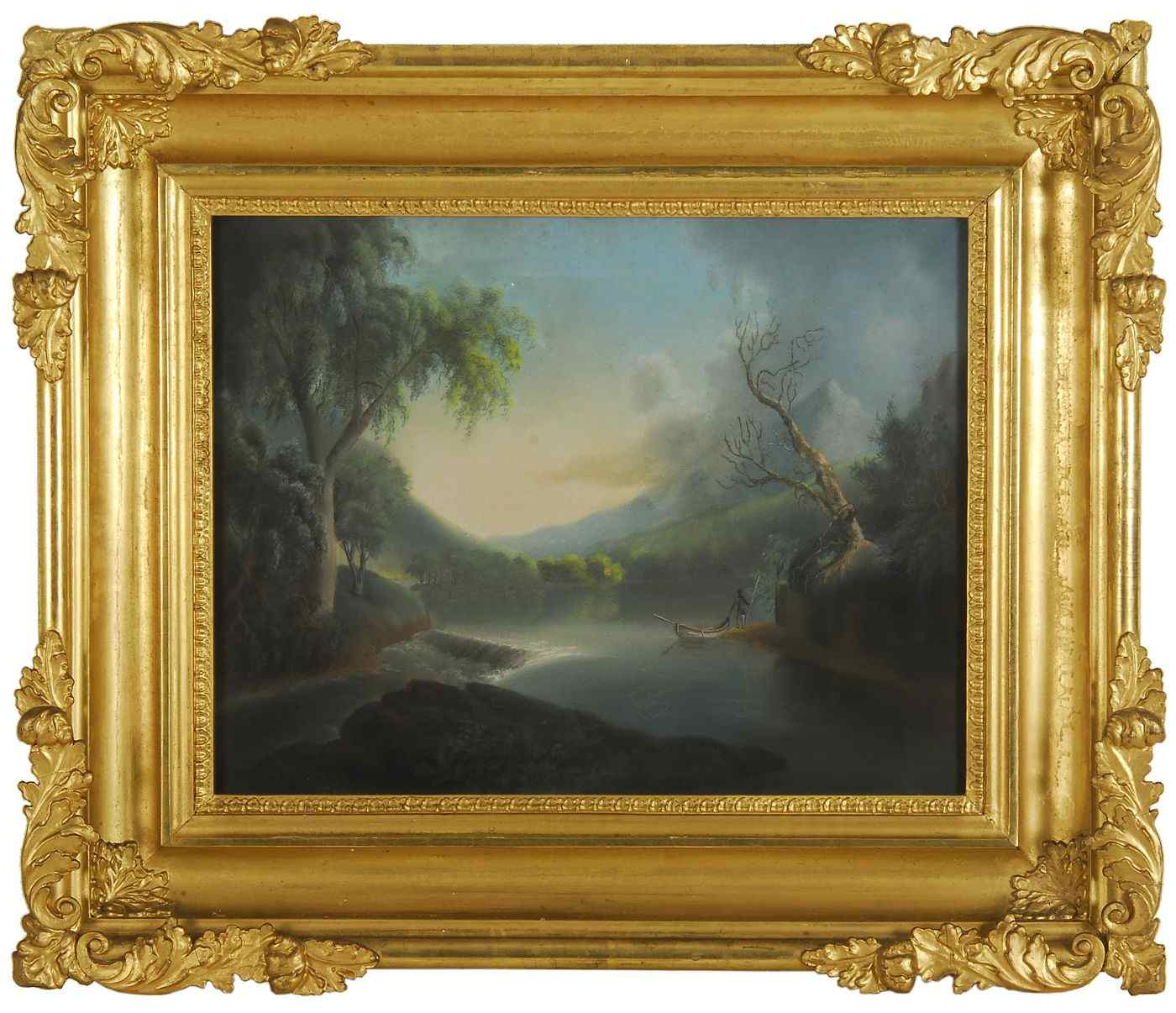 Appraisal: ATTRIBUTED TO THOMAS DOUGHTYAmerican - Fishing in the river Unsigned