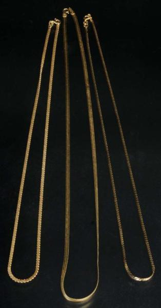 Appraisal: Lot of Antique Jewelry Y Gold Chains Description K weighs