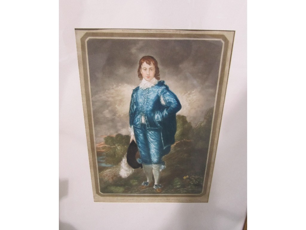 Appraisal: CHARLES BROOK BIRD A R E Mezzotint 'The Blue Boy'