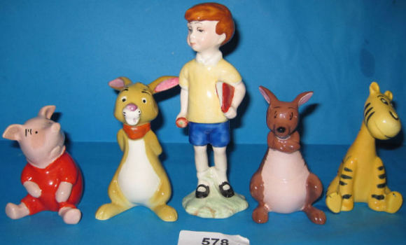 Appraisal: Beswick Figures from the Christopher Robin Series Comprising Christopher Robin