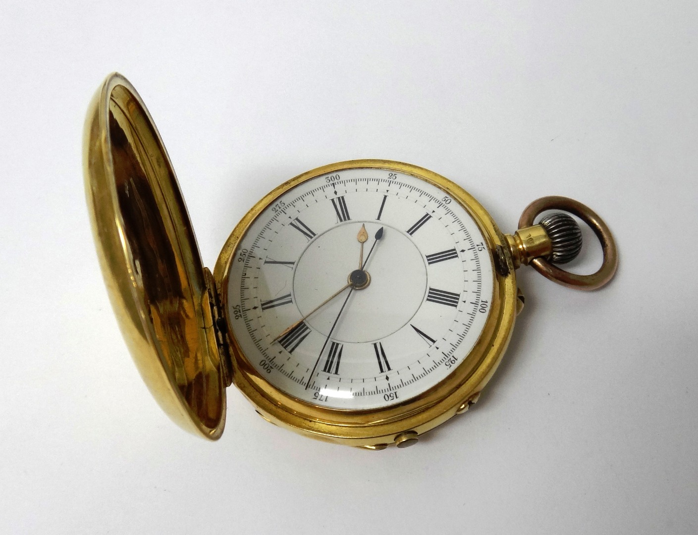 Appraisal: A gentleman's ct gold cased keyless wind centre stop seconds