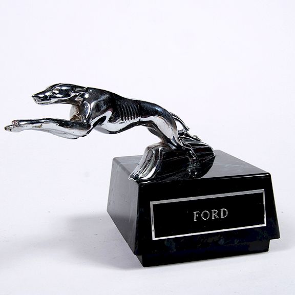 Appraisal: Ford Mascot Hood Ornament A Greyhound Ford hood orament mascot