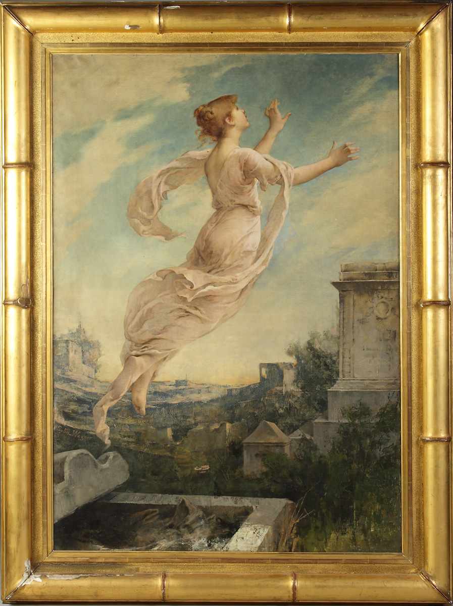 Appraisal: Ad la de Salles-Wagner German - Woman ascending Sgn lower