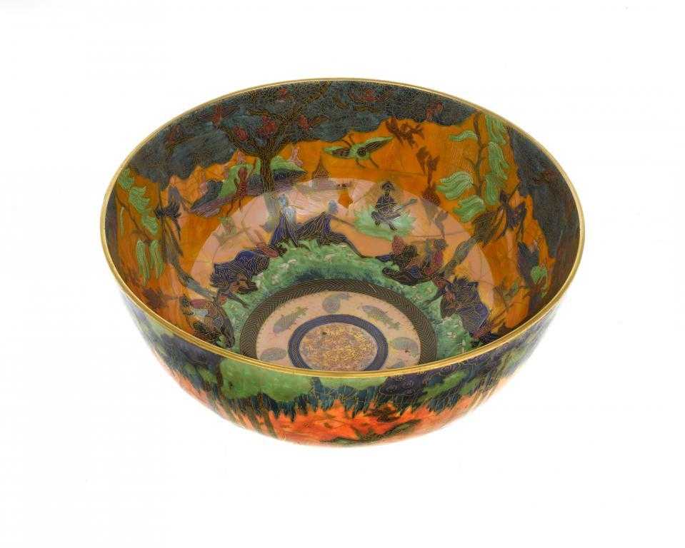 Appraisal: A WEDGWOOD SUNSET FAIRYLAND LUSTRE IMPERIAL BOWL DESIGNED BY DAISY