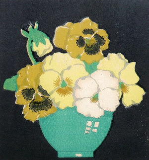 Appraisal: John Hall Thorpe RBA Australian - - Yellow NOTE PANSIES