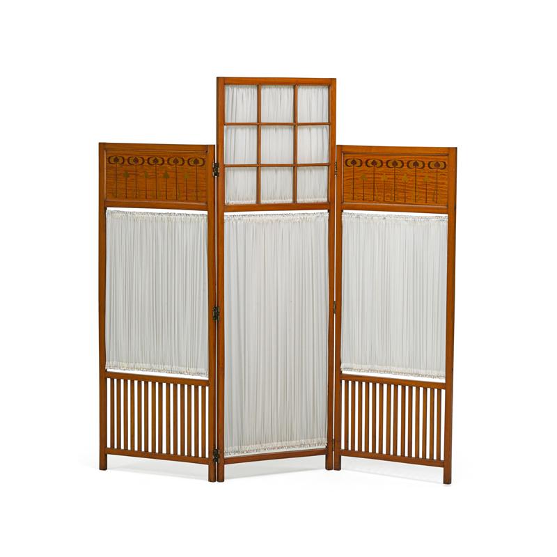 Appraisal: ENGLISH ART NOUVEAU Dressing screen Condition Report