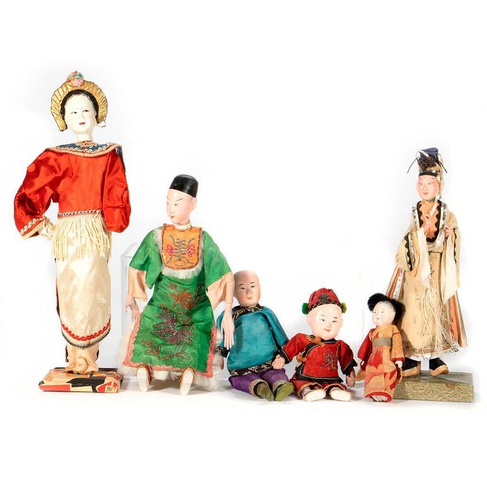 Appraisal: Vintage Japanese and Chinese Dolls Vintage Japanese and Chinese Dolls