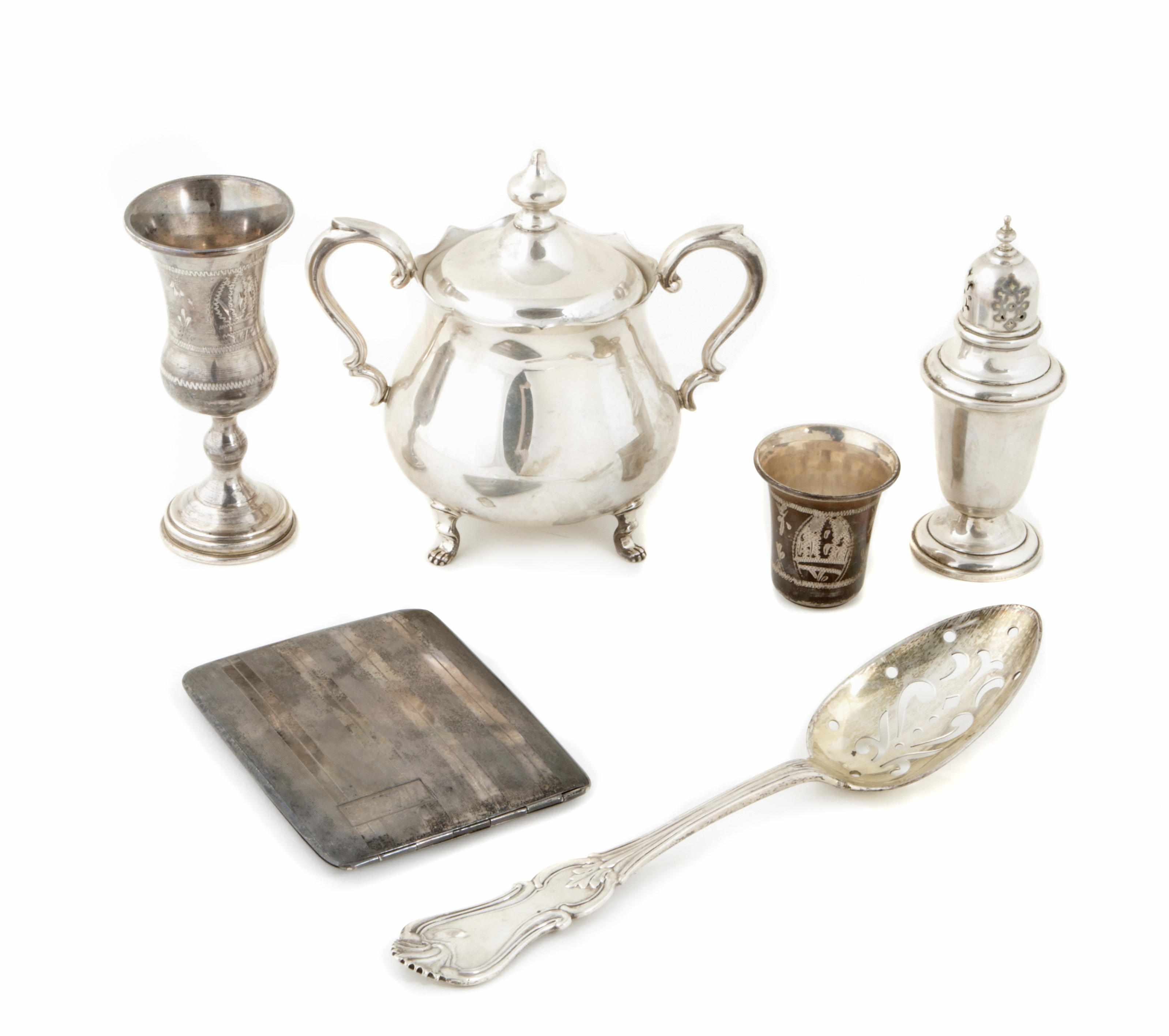 Appraisal: An assembled group of sterling items foreign and domestic Comprising