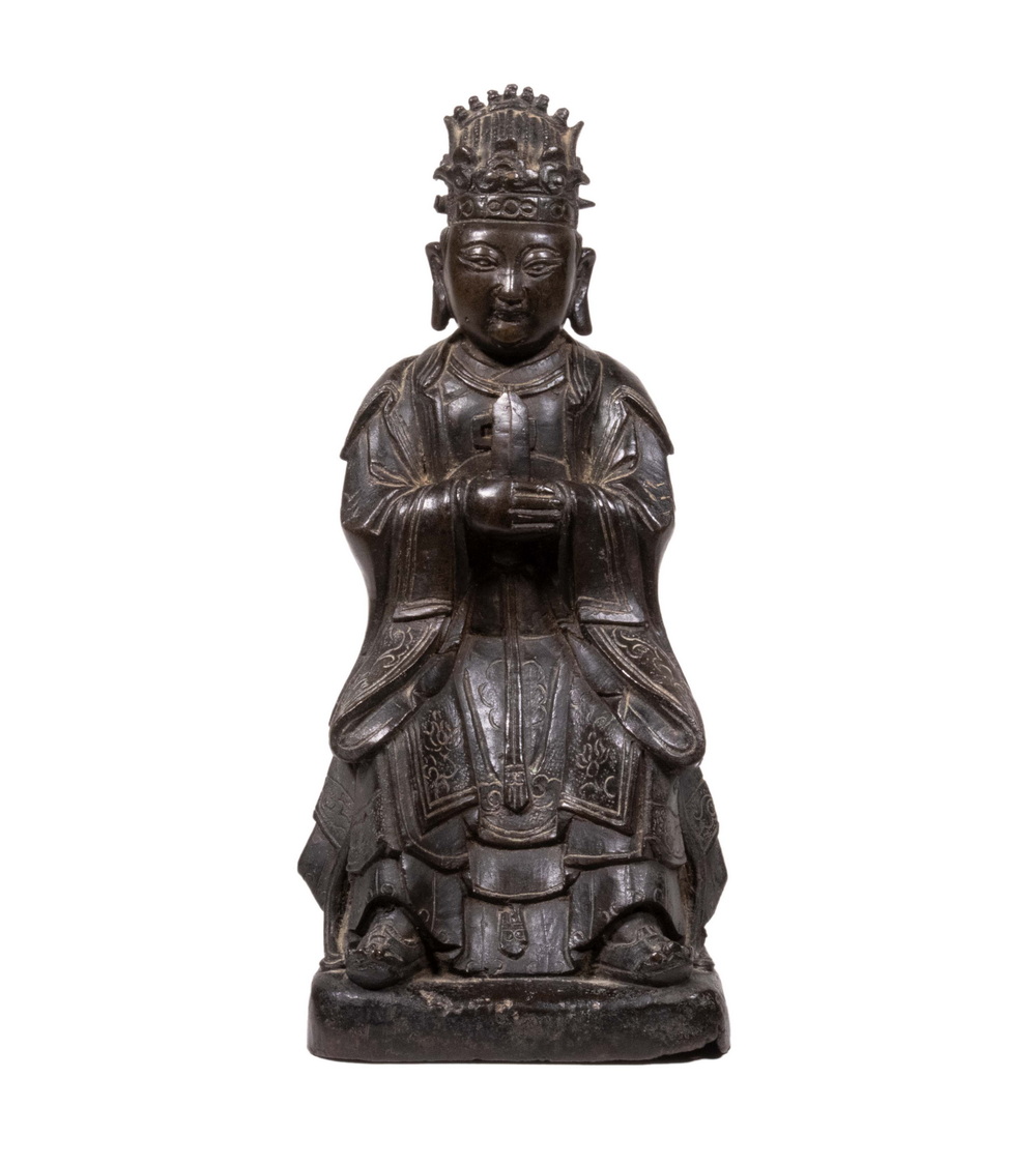 Appraisal: CHINESE MING BRONZE OF WENCHANG WANG th c Bronze Figure