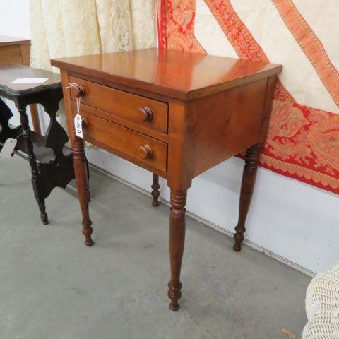 Appraisal: Cherry Two Drawer Stand th century