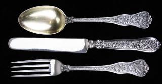 Appraisal: Tiffany Co Olympian child's service including fork knife and spoon