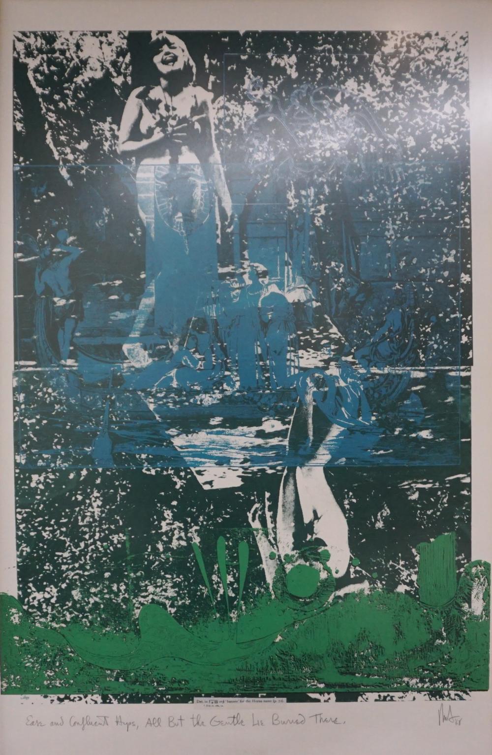 Appraisal: Martin Ries American b Ease and Confluent Aps Silkscreen and