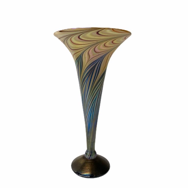 Appraisal: Contemporary Lundberg Studios Vase Contemporary Lundberg Studios Vase Steven Lundberg