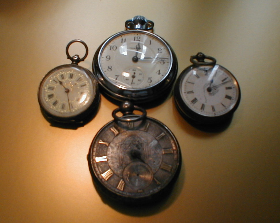 Appraisal: Assorted silver pocket watches and one other