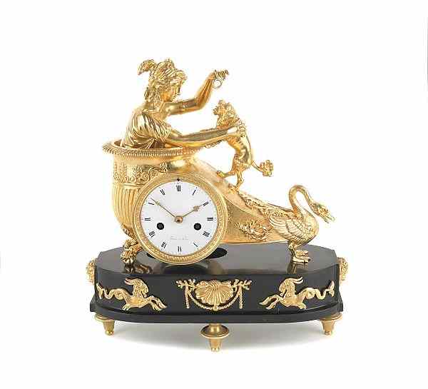 Appraisal: French ormolu mantle clock late th c h