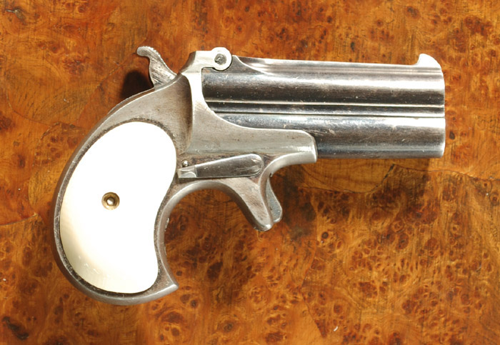 Appraisal: REMINGTON OVER UNDER DERRINGER rimfire caliber barrels with in block