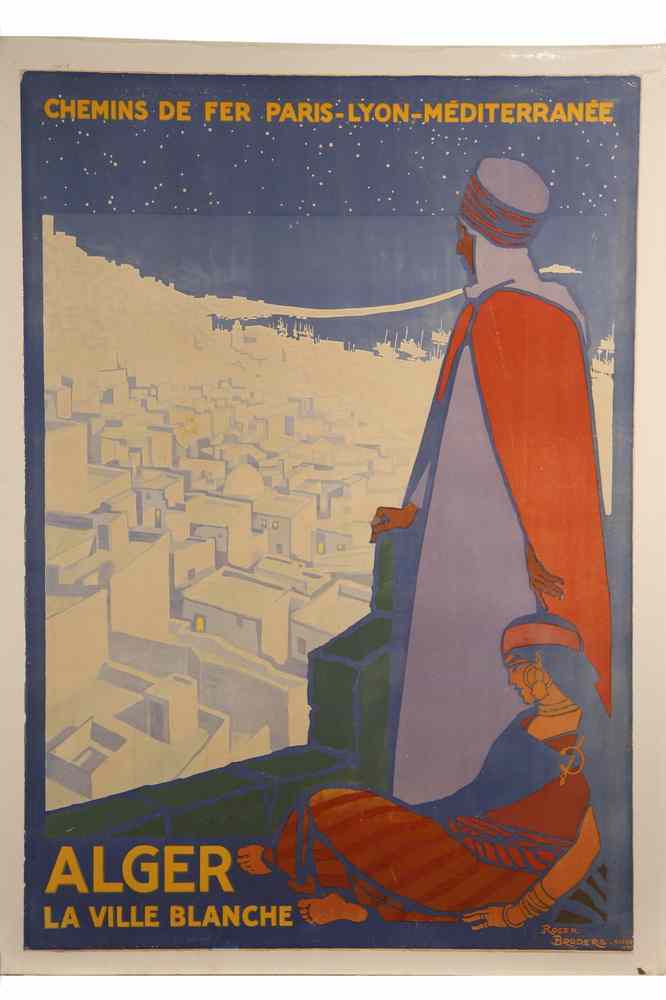 Appraisal: BROADSIDE POSTER - 'Chemins de Fer Paris-Lyon-Mediterranee Alger La Ville