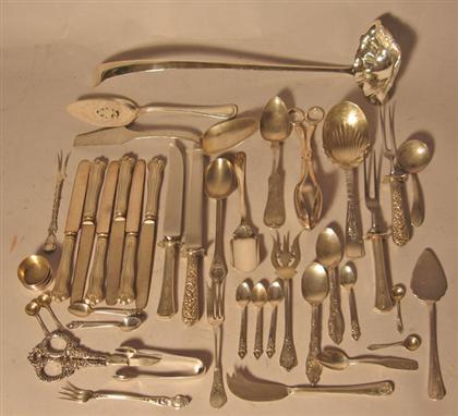 Appraisal: Assorted American sterling silver table wares Comprising a Baker-Manchester serving