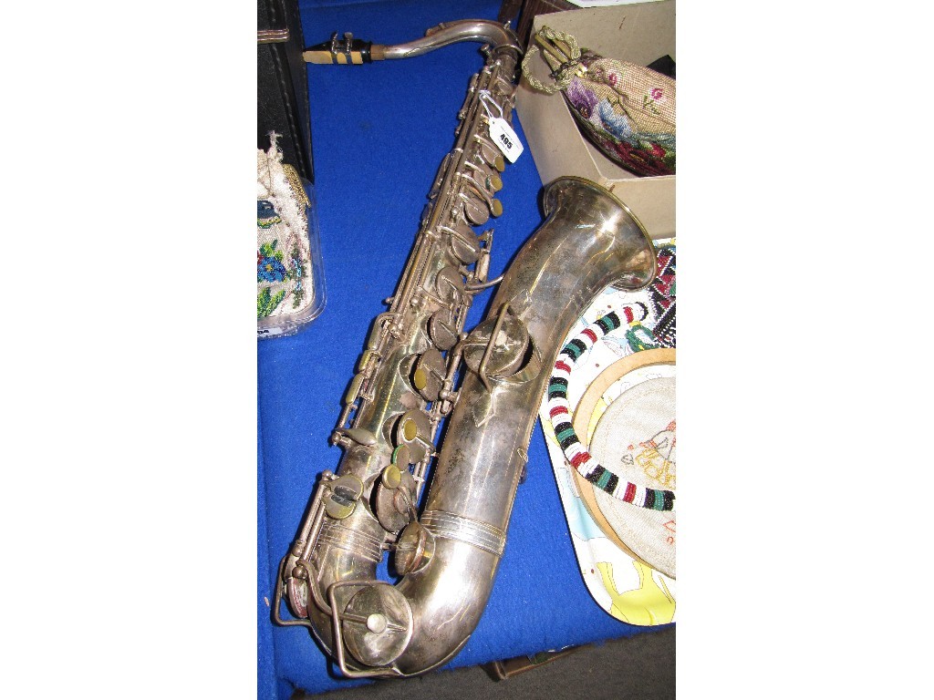 Appraisal: Low pitch Saxophone by Hawkes Son case available