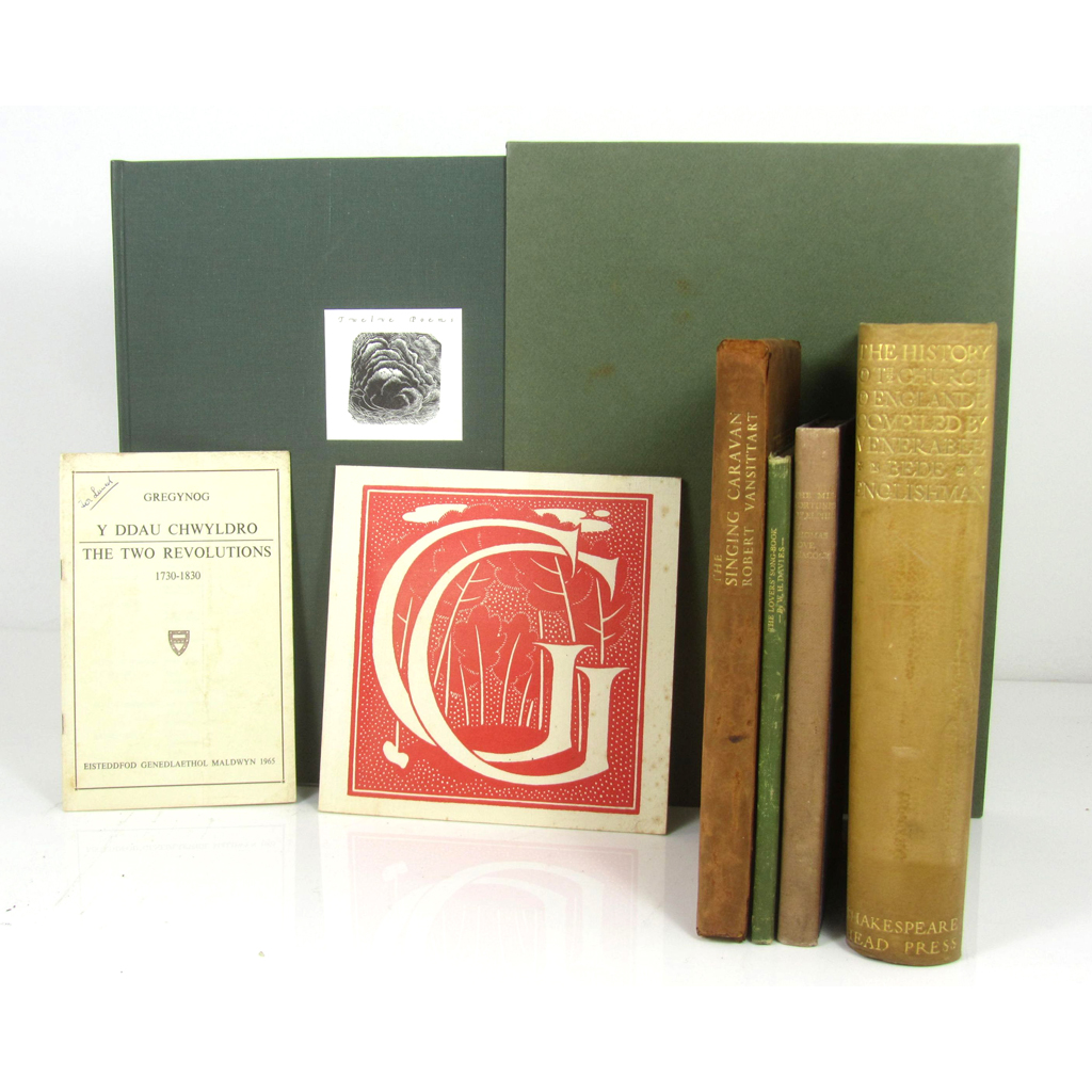 Appraisal: Private Press a small collection of works Burnett David Twelve