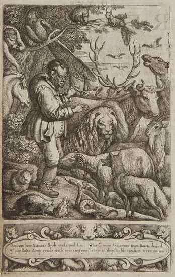 Appraisal: Aesop Fables engraved additional pictorial title plate depicting the arms