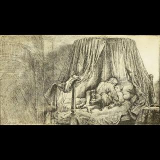 Appraisal: After Rembrandt Van Rijn Dutch - Etching Le Lit A