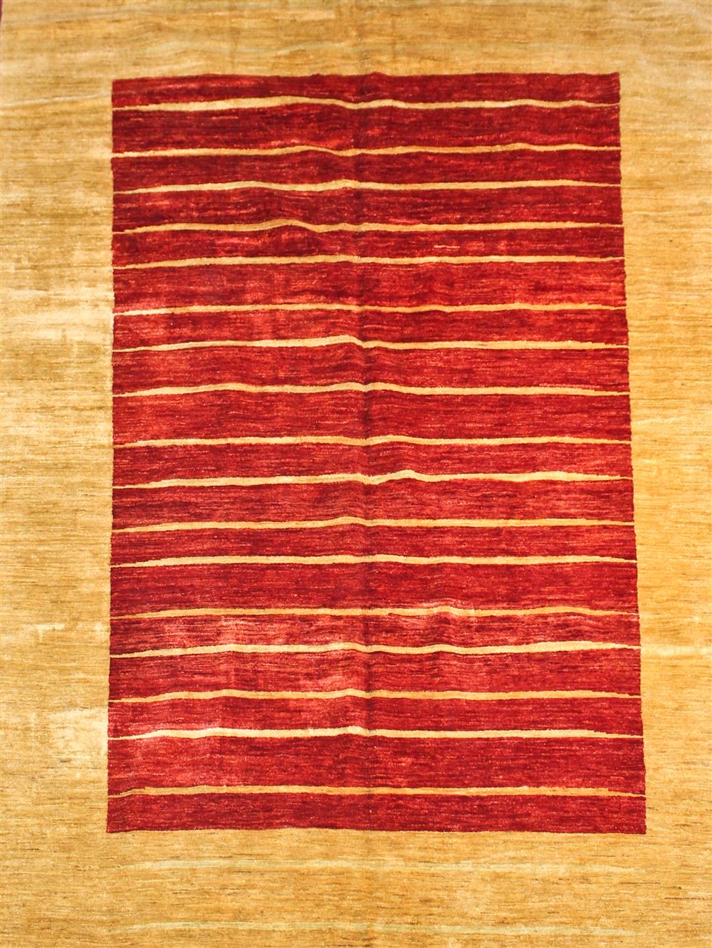 Appraisal: PAKISTANI GABBEH RUG approx ' x ' retail tag