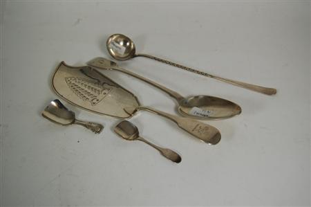 Appraisal: A Victorian caddy spoon George Unite Birmingham of single struck