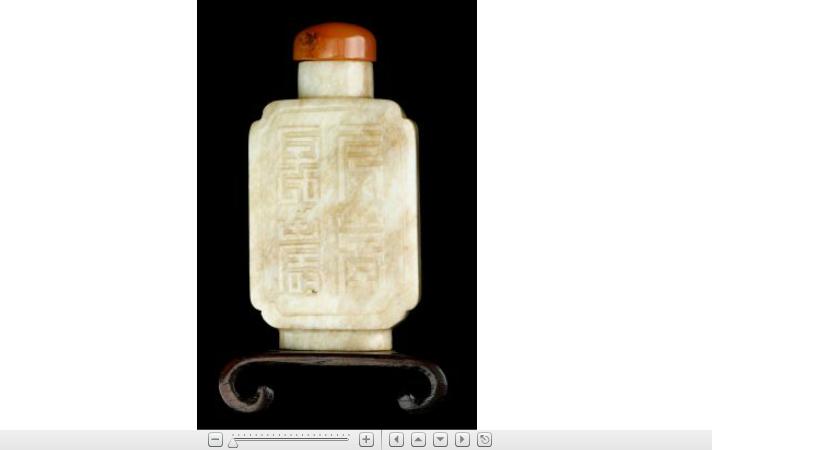 Appraisal: Chinese mottled grey jade snuff bottle th century