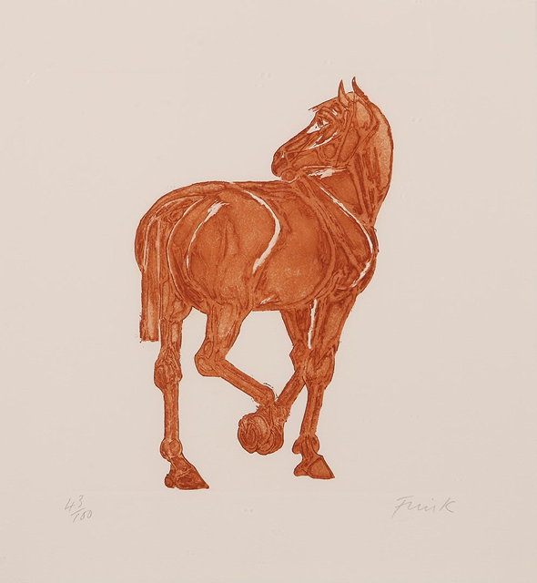 Appraisal: Elisabeth Frink British - Standing Horse signed and numbered in