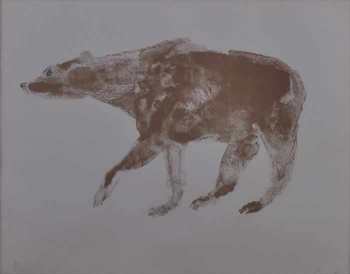 Appraisal: ELIZABETH FRINK - BEAR FROM EIGHT ANIMALS Lithograph x in