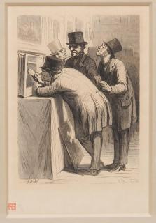 Appraisal: Charles Maurand French After Honore Daumier L'Hotel des ventes L'Amateur