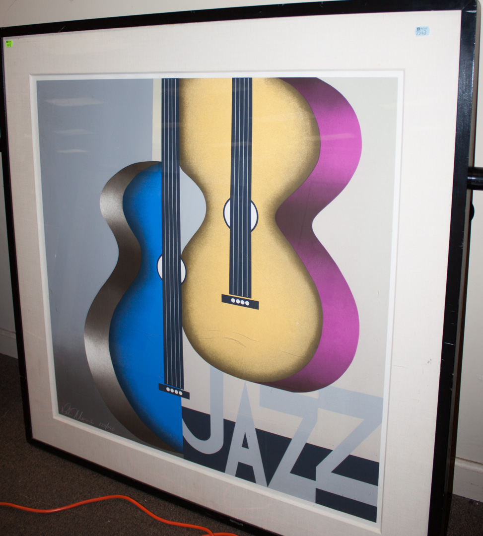 Appraisal: Framed jazz poster