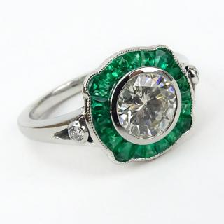 Appraisal: Approx Carat Round Brilliant Cut Diamond Carat Calibre Cut Emerald