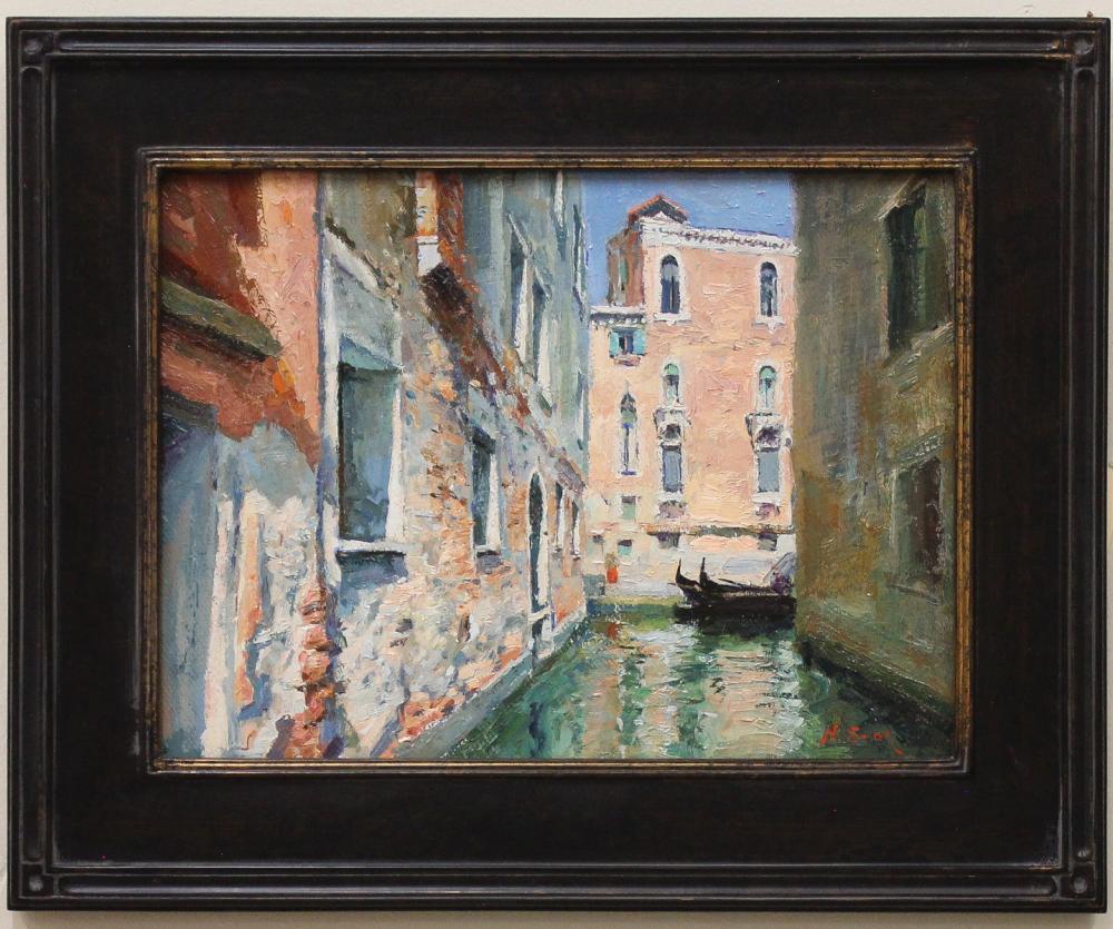 Appraisal: NICK STOQ United States st century oil on board Venice