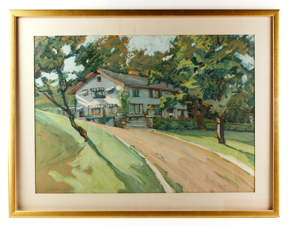 Appraisal: - Peterson Ossining Gouache Jane Peterson American - Ossining gouache