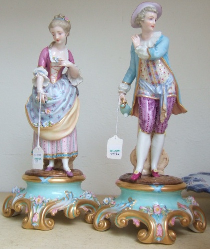 Appraisal: A pair of Continental porcelain figures late th early th