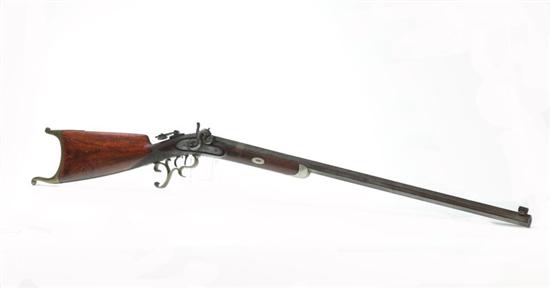 Appraisal: SCHUTZEN PERCUSSION RIFLE BY ZETTLER Very ornate competition rifle caliber