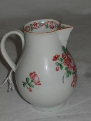 Appraisal: A FIRST PERIOD WORCESTER PORCELAIN SPARROW BEAK JUG painted in