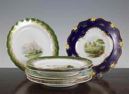 Appraisal: A pair of Royal Worcester plates date code for painted